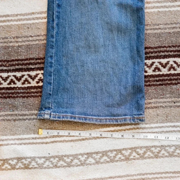 Vintage Lawman Jeans Sz 14/15 Western Bootcut Embroidered Gold Patchwork Arrows - Picture 11 of 12